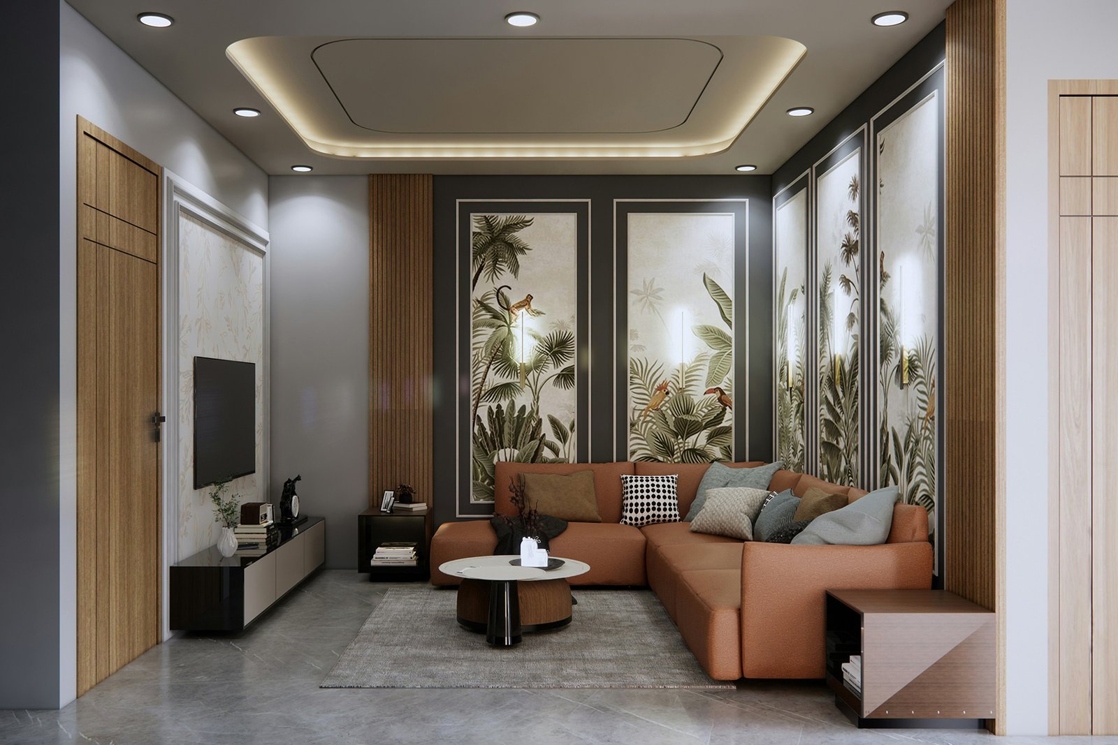 Heizkreisverteiler einer Fußbodenheizung mit Durchflussreglern